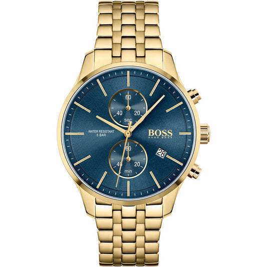 Buy Hugo Boss Mens Chronograph Stainless Steel Blue Dial 42mm Watch - 1513841 in Pakistan