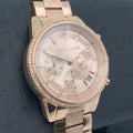 Buy Michael Kors Womens Quartz Ritz Stainless Steel Rose Gold Dial 37mm Watch - Mk6598 in Pakistan