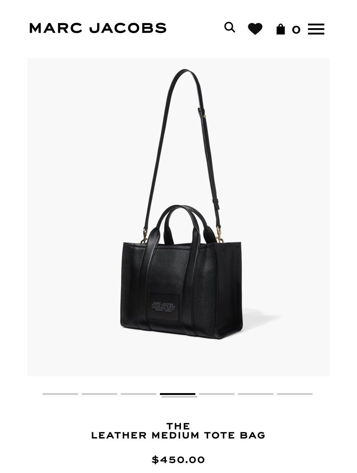 Buy Marc Jacobs The Leather Tote Bag Medium in Pakistan