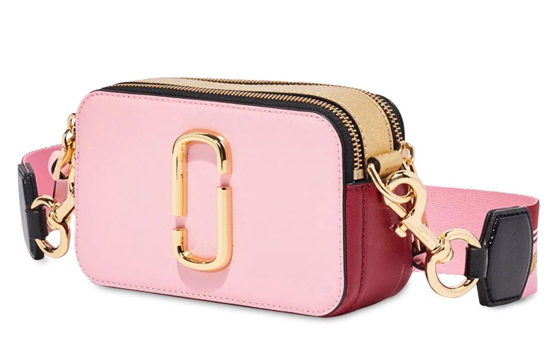 Buy Marc Jacobs The Snap Shot Bag Small - New Baby Pink / Red in Pakistan