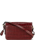 Buy Coach Studio Croc Embossed Bag Medium - Wine in Pakistan