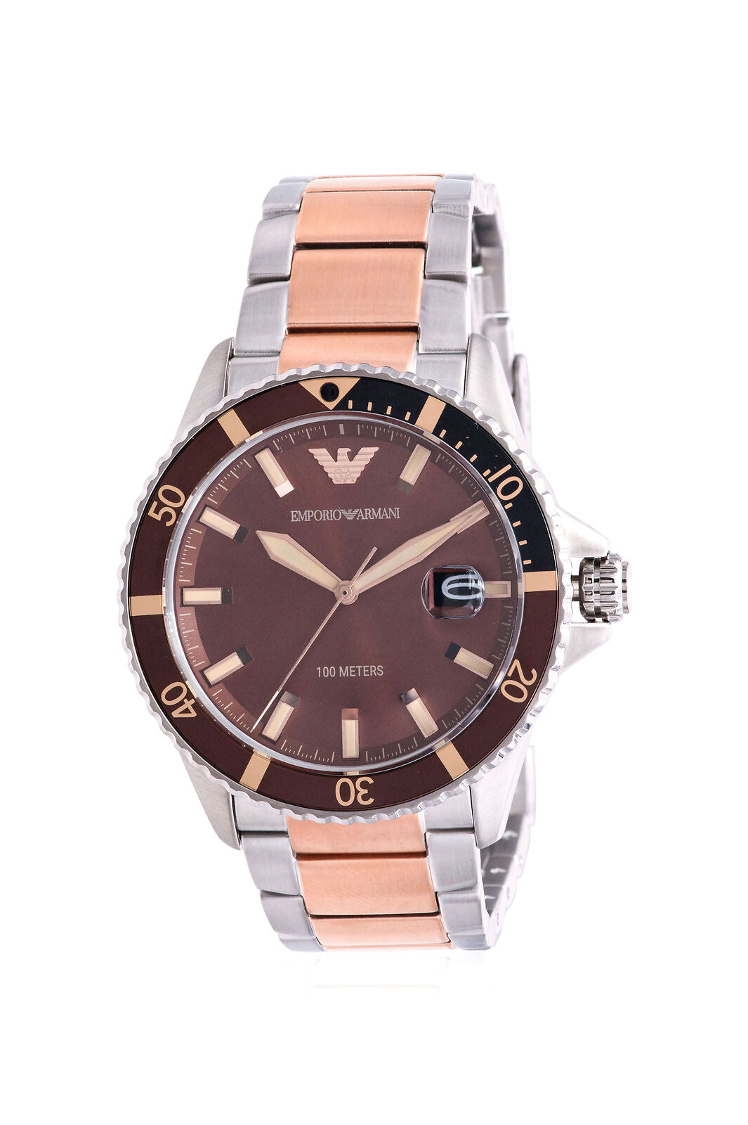 Buy Emporio Armani Quartz Stainless Steel Brown Dial 42mm Watch for Men - Ar11340 in Pakistan