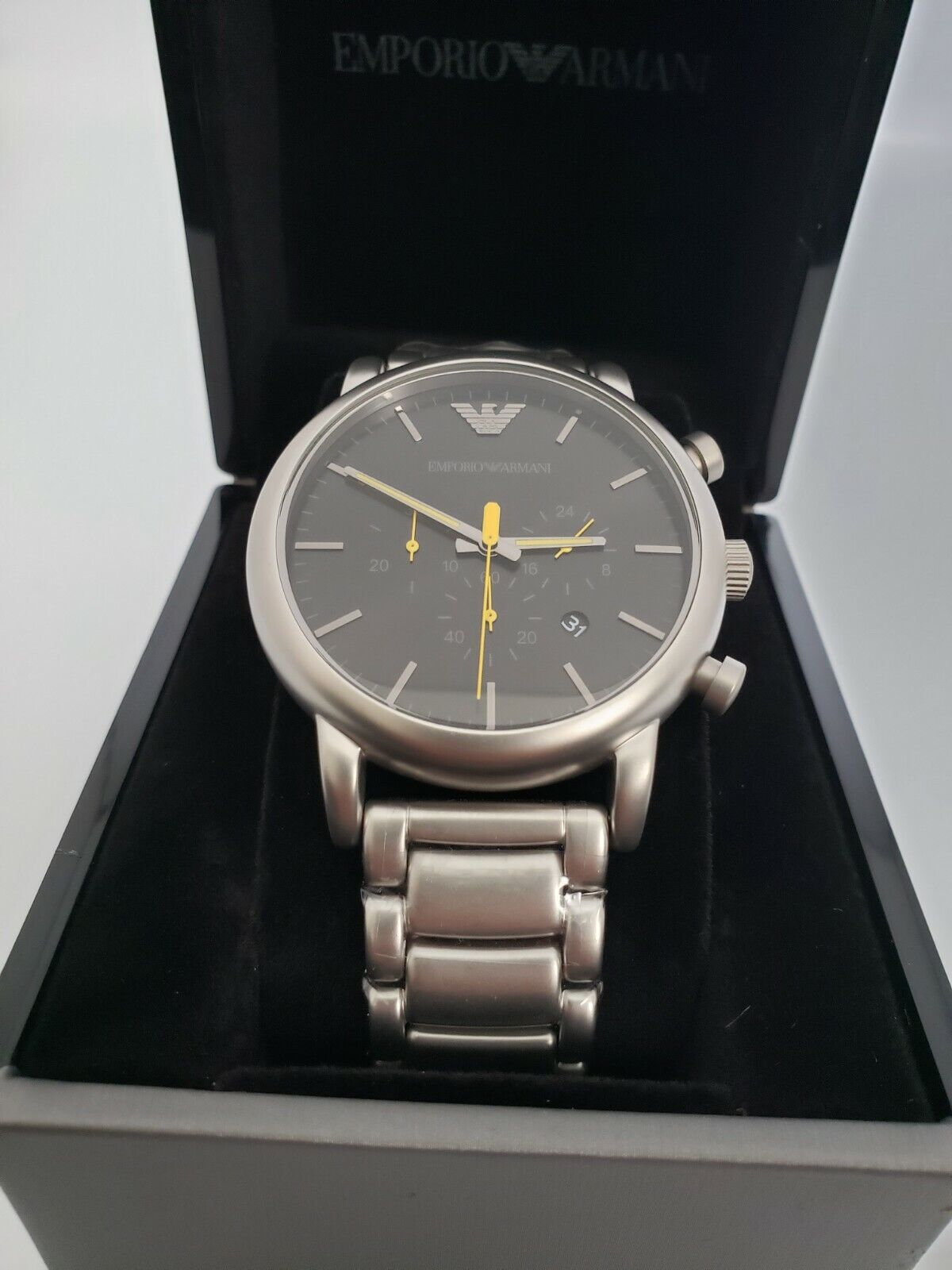 Buy Emporio Armani Men’s Quartz Stainless Steel Black 46mm Watch - AR11324 in Pakistan