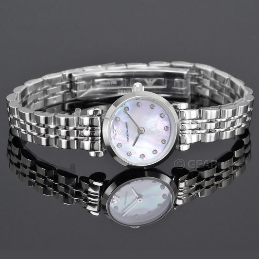 Buy Emporio Armani Women's Two-hand Mother of Pearl Dial Stainless Steel Watch - Ar1961 in Pakistan