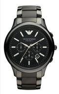 Buy Emporio Armani Mens Chronograph Quartz Stainless Steel Black Dial 43mm Watch - Ar1452 in Pakistan