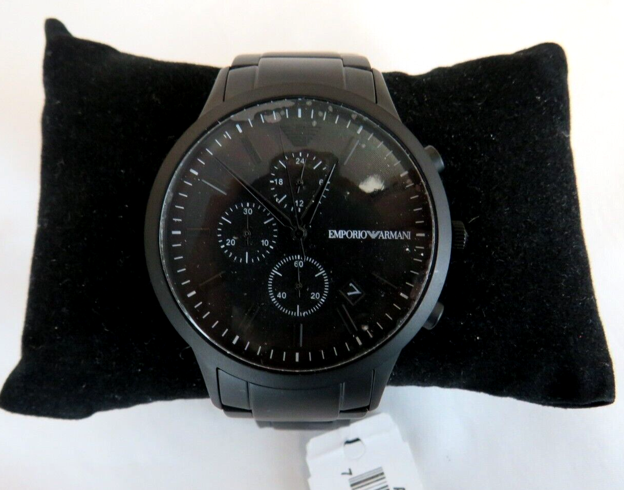 Buy Emporio Armani Mens Chronograph Quartz Analog Stainless Steel Black Dial 43mm Watch - Ar11275 in Pakistan