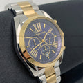 Buy Michael Kors Womens Chronograph Quartz Bradshaw Two Tone Stainless Steel Blue Dial 43mm Watch - Mk5976 in Pakistan