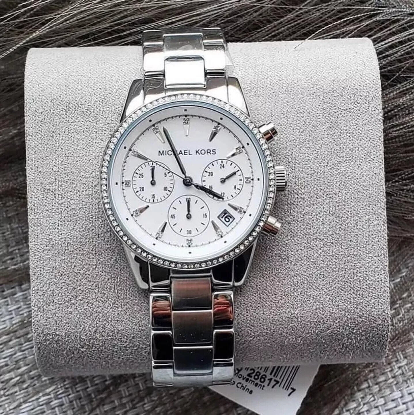 Buy Michael Kors Womens Quartz Ritz Silver Stainless Steel White Dial 37mm Watch - Mk6428 in Pakistan