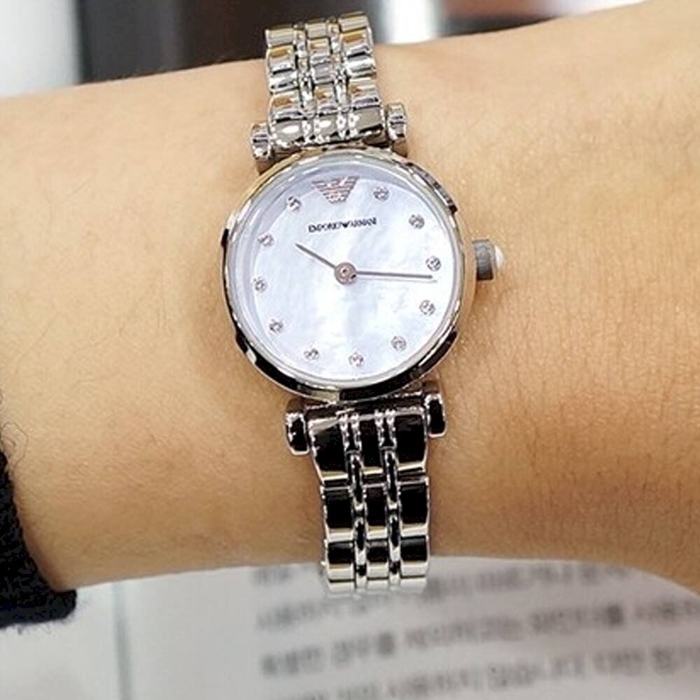 Buy Emporio Armani Women's Two-hand Mother of Pearl Dial Stainless Steel Watch - Ar1961 in Pakistan
