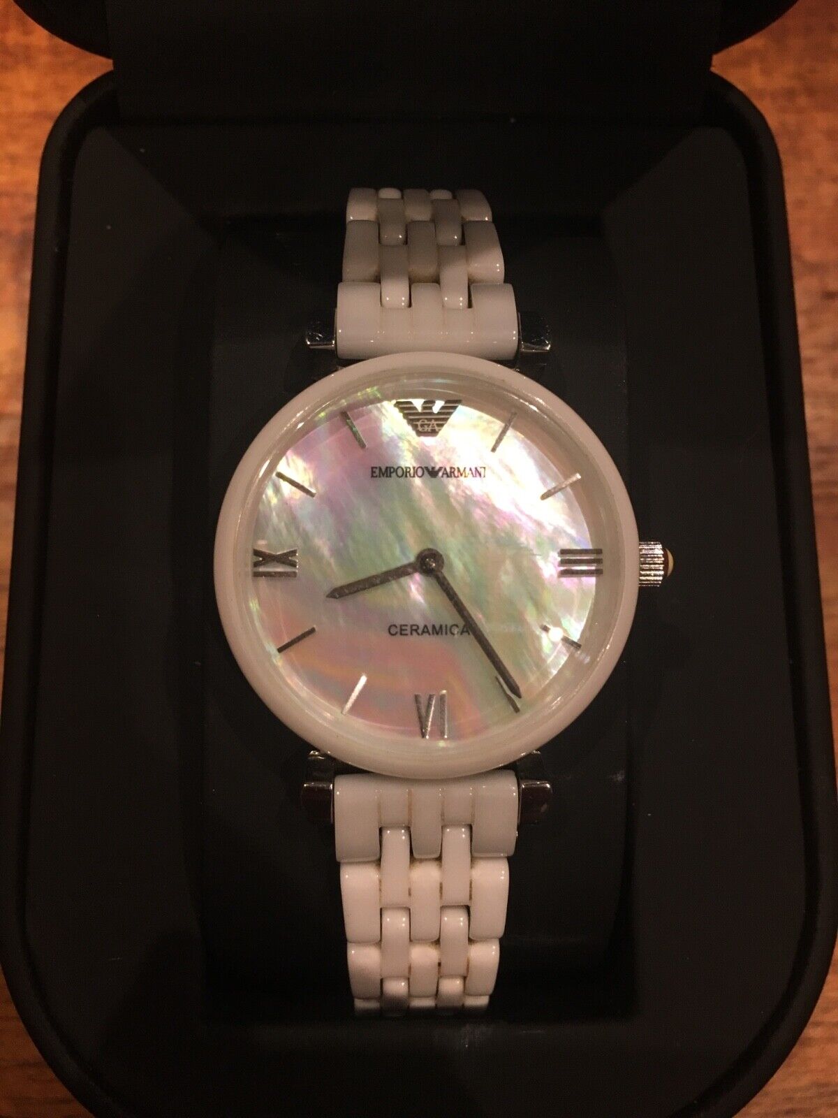 Buy Emporio Armani Womens Quartz Stainless Steel Mother Of Pearl 30mm Watch - Ar1485 in Pakistan