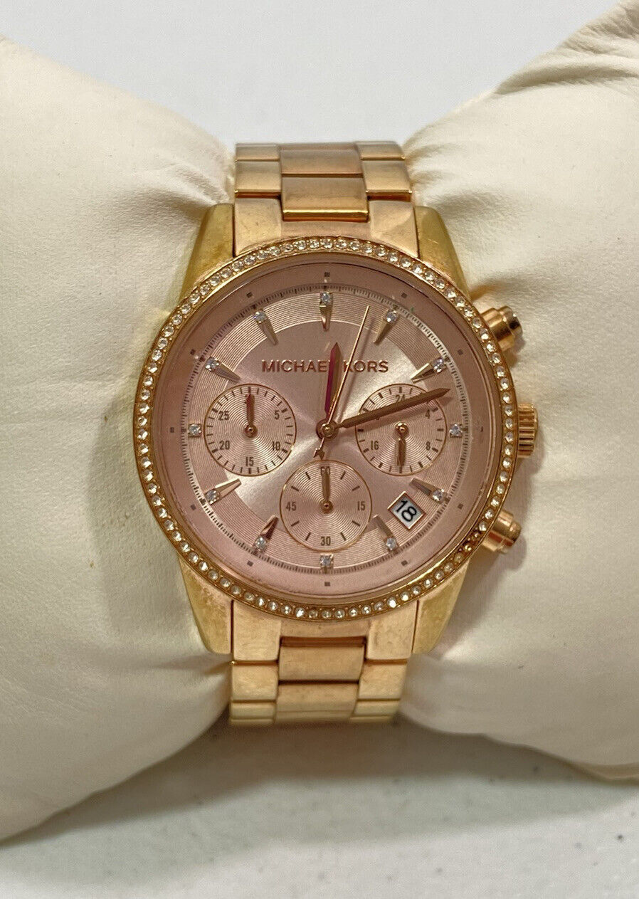 Buy Michael Kors Womens Quartz Stainless Steel Rose Gold Dial 37mm Watch - Mk6357 in Pakistan