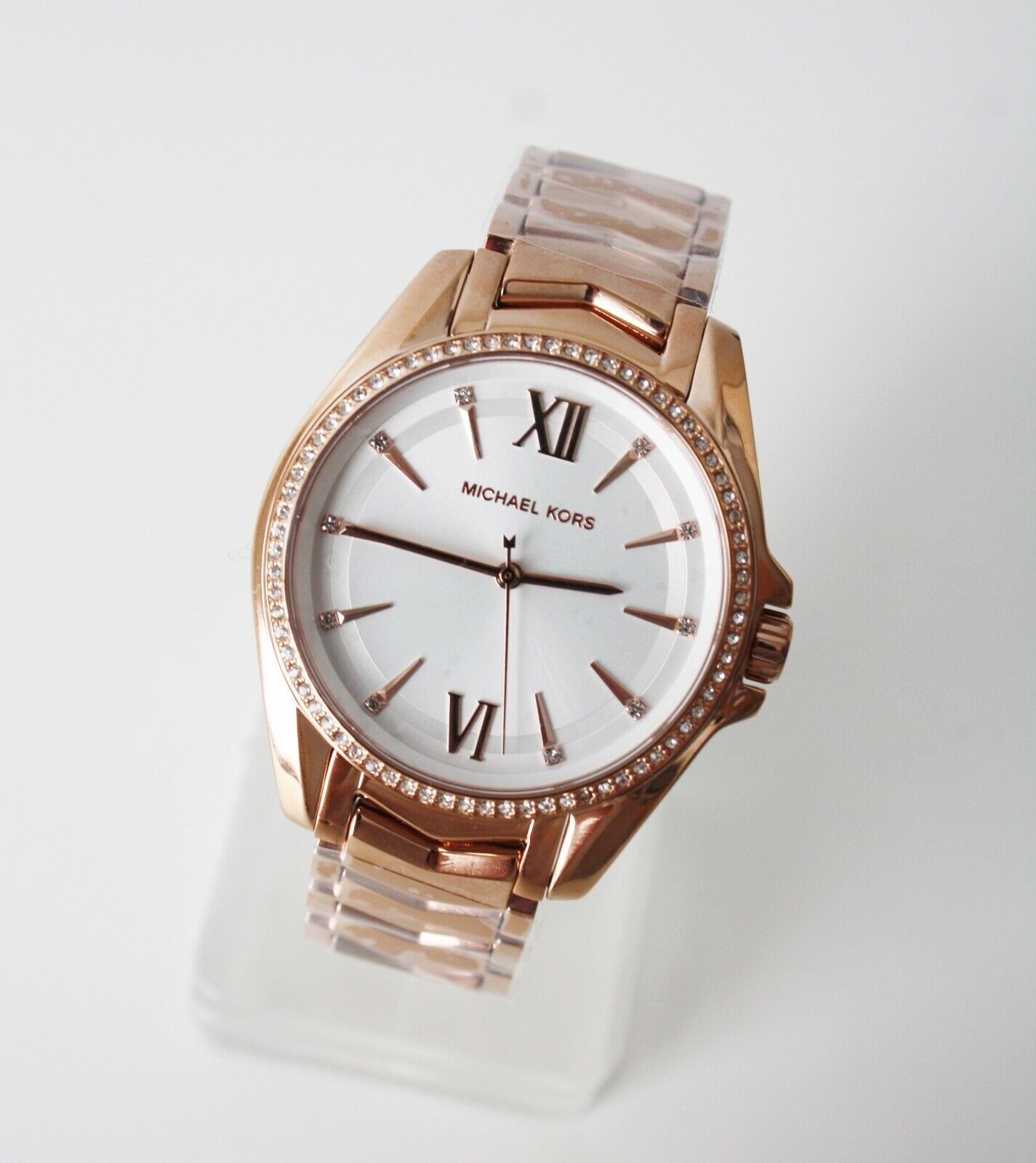 Buy Michael Kors Womens Quartz Whitney Rose Gold Stainless Steel White Dial 38mm Watch - Mk6694 in Pakistan
