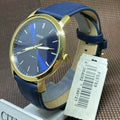 Buy Men's Quartz The Minimalist Blue Leather Strap Blue Dial 44Mm Watch in Pakistan