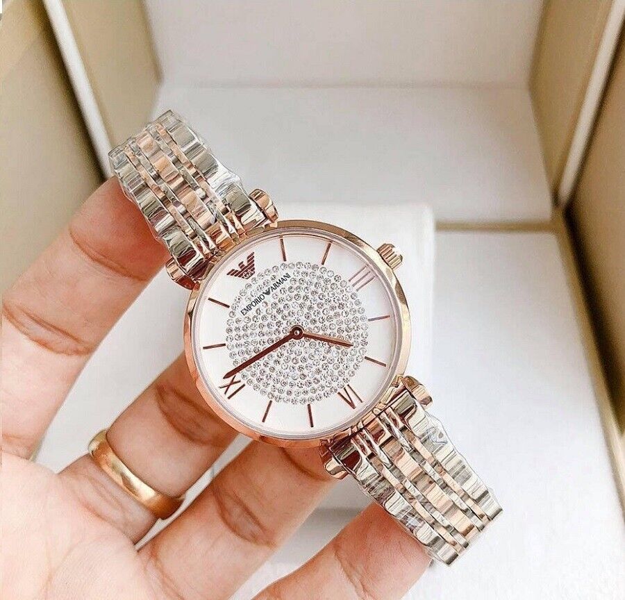 Buy Emporio Armani Womens Analog Stainless Steel White Dial 32mm Watch - Ar1926 in Pakistan