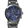 Buy Emporio Armani Men's Analogue Quartz Stainless Steel Blue Dial 43mm Watch AR11215 in Pakistan