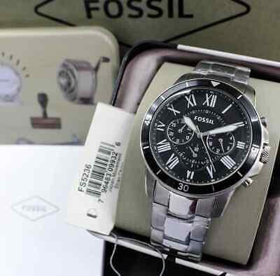 Buy Fossil Men's Chronograph Quartz Silver Stainless Steel Blue Dial 44mm Watch FS5238 in Pakistan