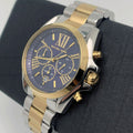 Buy Michael Kors Womens Chronograph Quartz Bradshaw Two Tone Stainless Steel Blue Dial 43mm Watch - Mk5976 in Pakistan