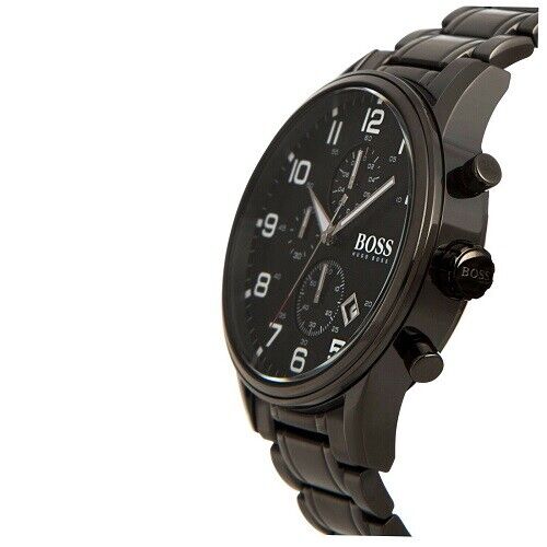 Buy Hugo Boss Chronograph Quartz Stainless Steel Black Watch for Men - 1513180 in Pakistan
