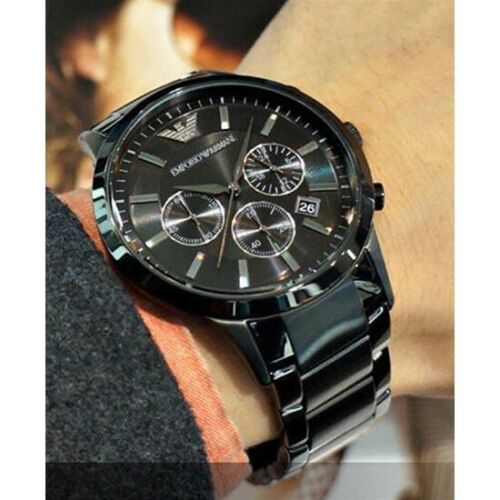 Buy Emporio Armani Mens Quartz Stainless Steel Black Dial 43mm Watch - Ar2453 in Pakistan