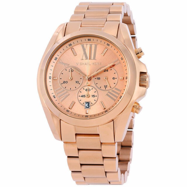 Buy Michael Kors Womens Quartz Stainless Steel Rose Gold Dial 43mm Watch - Mk5503 in Pakistan