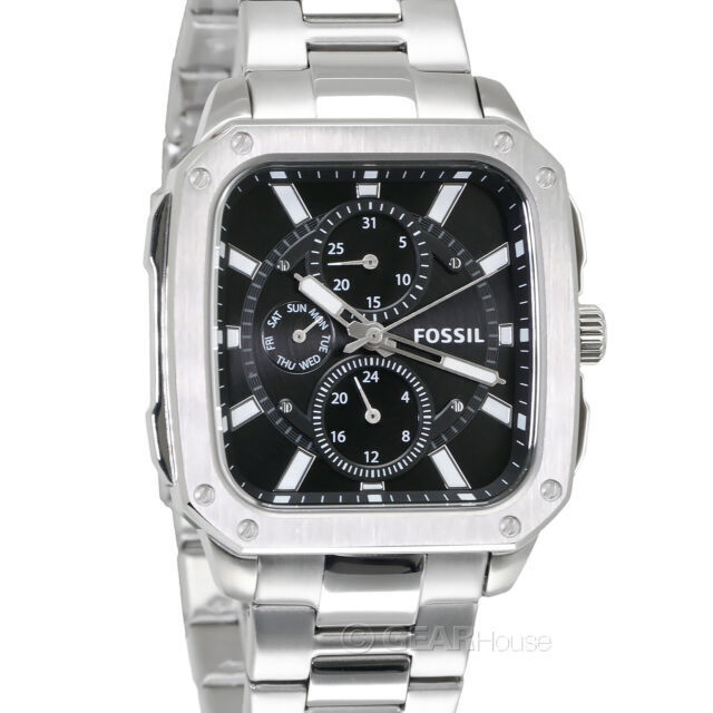 Buy Men's Quartz Inscription Silver Stainless Steel Strap Black Dial 42Mm Watch in Pakistan