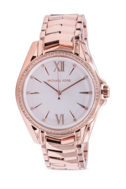 Buy Michael Kors Womens Quartz Whitney Rose Gold Stainless Steel White Dial 38mm Watch - Mk6694 in Pakistan