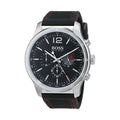 Buy Hugo Boss Chronograph Quartz Silicone Strap Black Dial 44mm Watch for Men - 1513525 in Pakistan