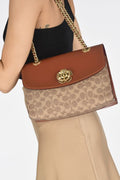 Buy Coach Parker Shoulder Bag Medium - Signature Brown in Pakistan