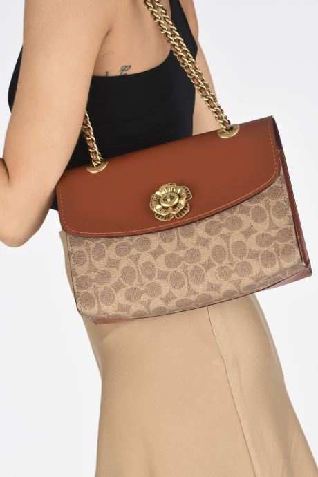 Buy Coach Parker Shoulder Bag Medium - Signature Brown in Pakistan