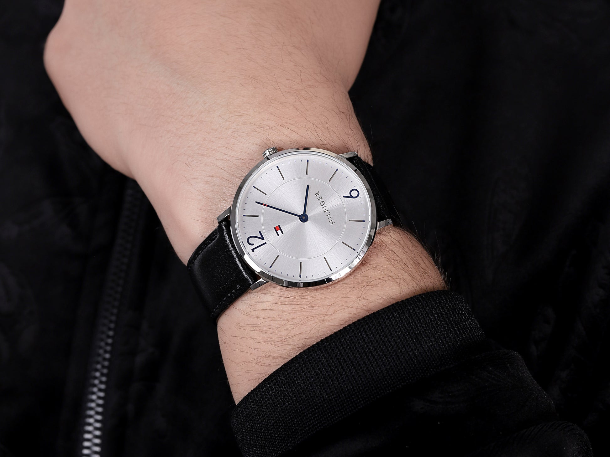 Buy Tommy Hilfiger Quartz Leather Strap White Dial 40mm Watch for Men - 1710351 in Pakistan