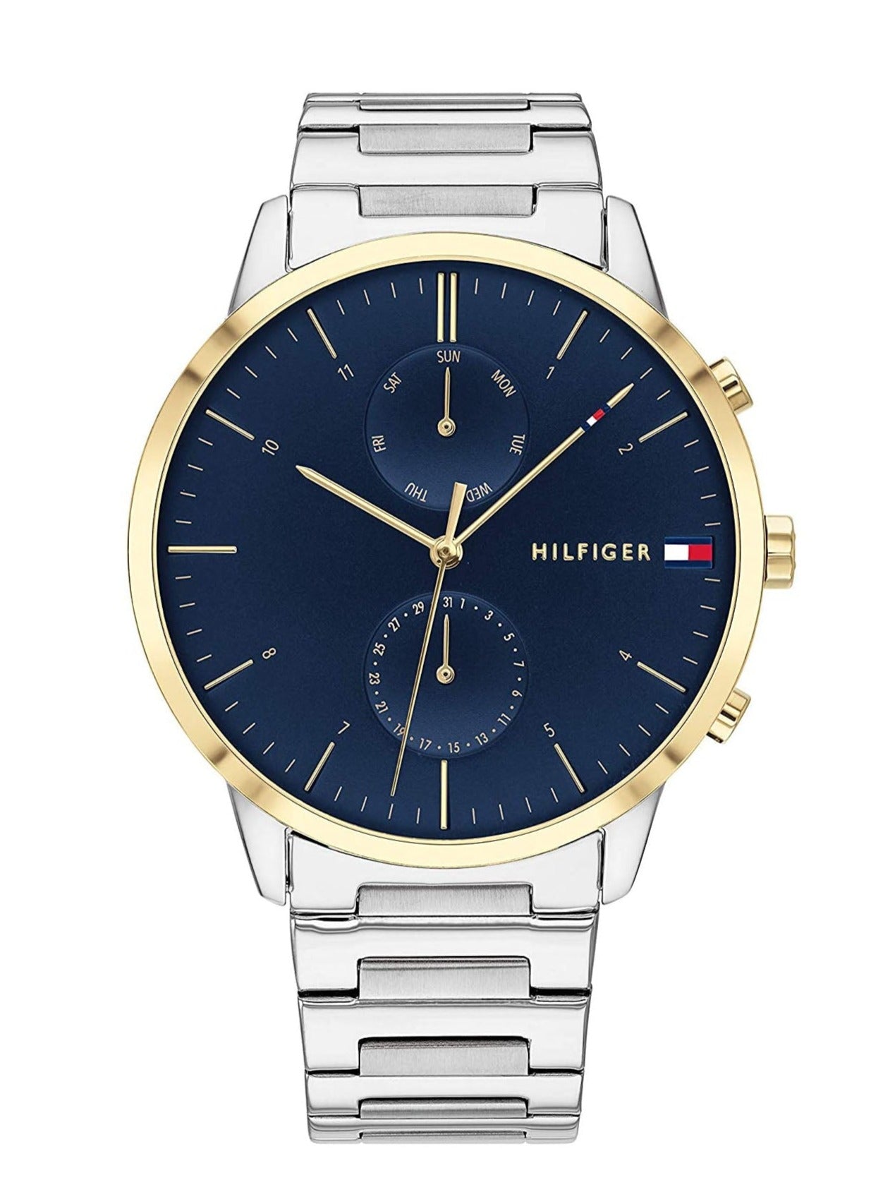 Buy Tommy Hilfiger Mens Quartz Stainless Steel Blue Dial 44mm Watch - 1710408 in Pakistan