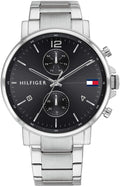 Buy Tommy Hilfiger Mens Quartz Silver Stainless Steel Black Dial 44mm Watch - 1710413 in Pakistan