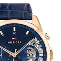 Buy Tommy Hilfiger Mens Quartz Leather Strap Blue Dial 44mm Watch - 1710451 in Pakistan