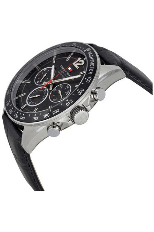 Buy Tommy Hilfiger Quartz Leather Strap Black Dial 46mm Watch for Men - 1791117 in Pakistan