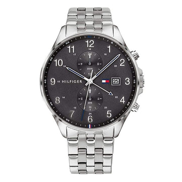 Buy Tommy Hilfiger Mens Quartz Silver Stainless Steel Grey Dial 44mm Watch - 1791707 in Pakistan