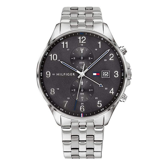 Buy Tommy Hilfiger Mens Quartz Silver Stainless Steel Grey Dial 44mm Watch - 1791707 in Pakistan