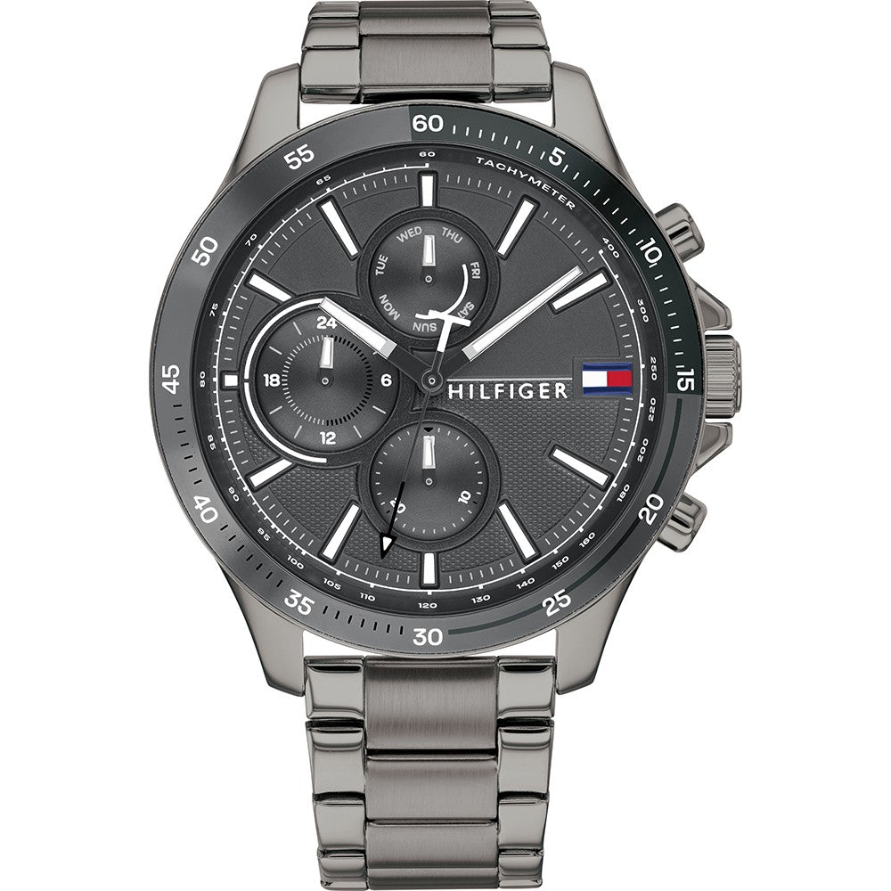 Buy Tommy Hilfiger Mens Quartz Stainless Steel Gray Dial 46mm Watch - 1791719 in Pakistan