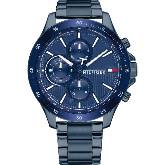 Buy Tommy Hilfiger Mens Quartz Stainless Steel Blue Dial 46mm Watch - 1791720 in Pakistan