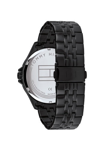 Buy Tommy Hilfiger Chronograph Quartz Stainless Steel Black Dial 44mm Watch for Men - 1791611 in Pakistan