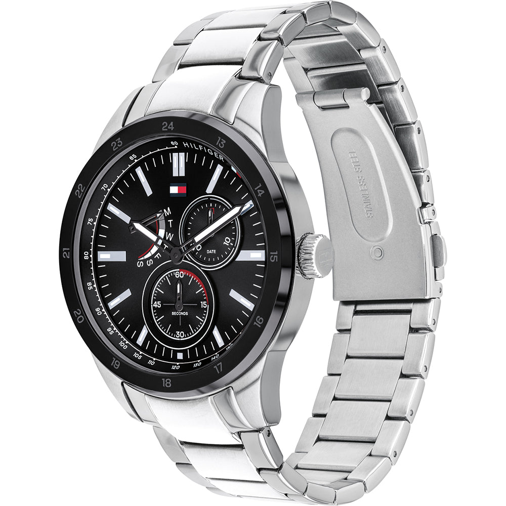 Buy Tommy Hilfiger Quartz Stainless Steel Black Dial 44mm Watch for Men - 1791639 in Pakistan