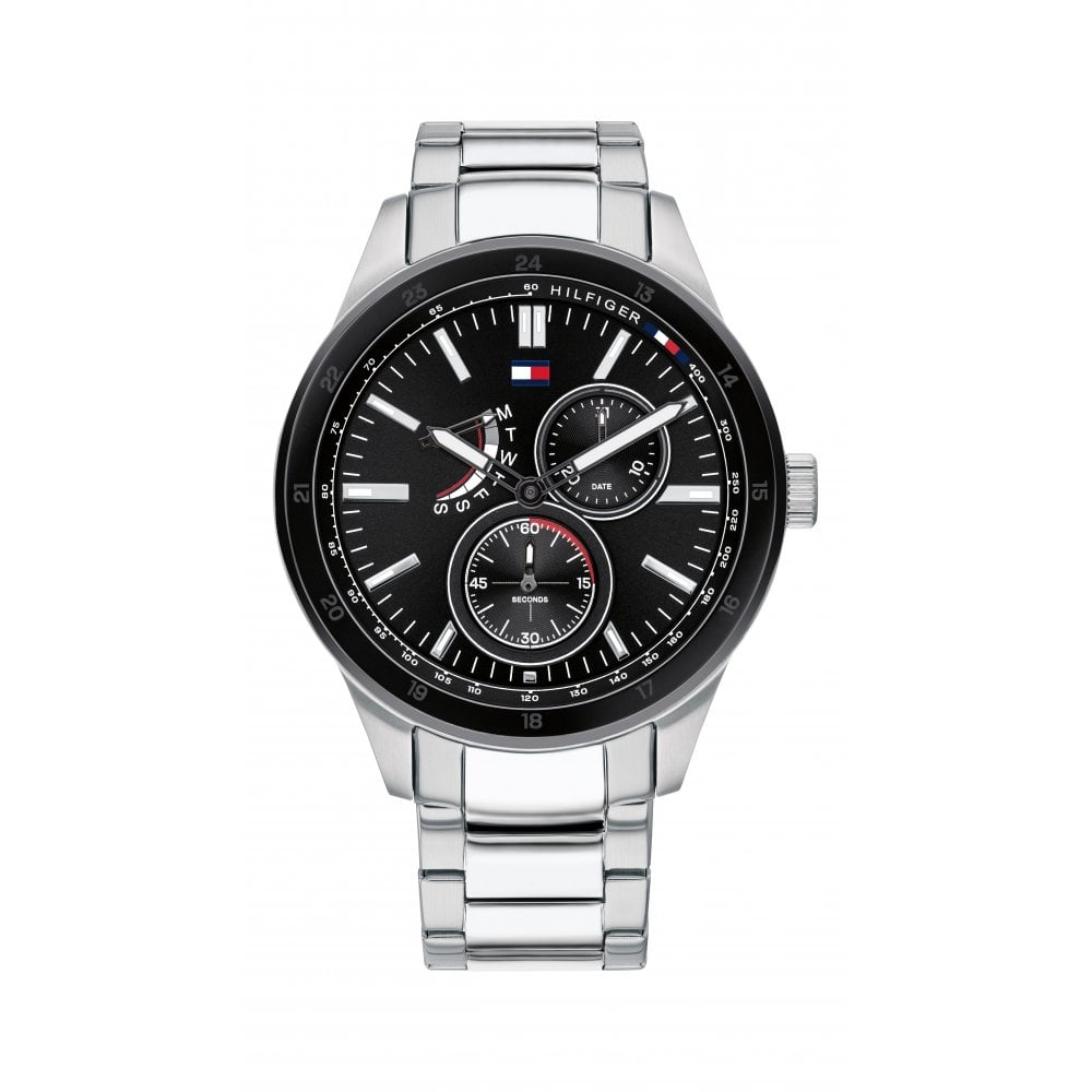 Buy Tommy Hilfiger Quartz Stainless Steel Black Dial 44mm Watch for Men - 1791639 in Pakistan