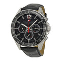 Buy Tommy Hilfiger Quartz Leather Strap Black Dial 46mm Watch for Men - 1791117 in Pakistan
