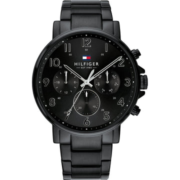 Buy Tommy Hilfiger Mens Quartz Stainless Steel Black Dial 46mm Watch - 1710383 in Pakistan