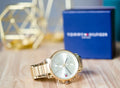 Buy Tommy Hilfiger Mens Quartz Gold Stainless Steel Gold Dial 44mm Watch - 1710415 in Pakistan