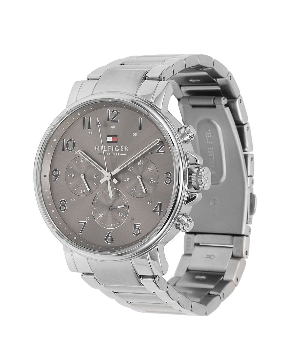 Buy Tommy Hilfiger Chronograph Quartz Stainless Steel Grey Dial 46mm Watch for Men - 1710382 in Pakistan