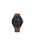 Buy Tommy Hilfiger Mens Quartz Leather Strap Black Dial 44mm Watch - 1791604 in Pakistan