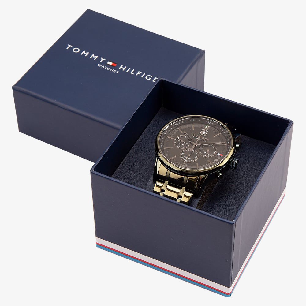 Buy Tommy Hilfiger Mens Quartz Stainless Steel Blue Dial 46mm Watch - 1791718 in Pakistan