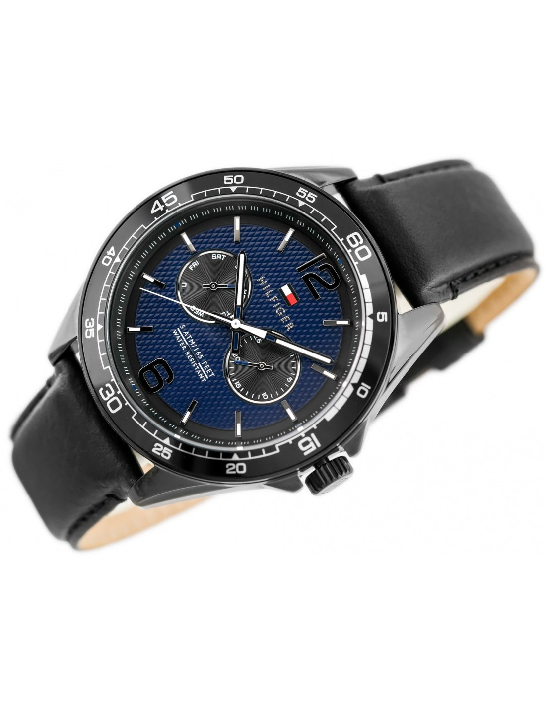 Buy Tommy Hilfiger Quartz Leather Strap Blue Dial 46mm Watch for Men - 1791368 in Pakistan