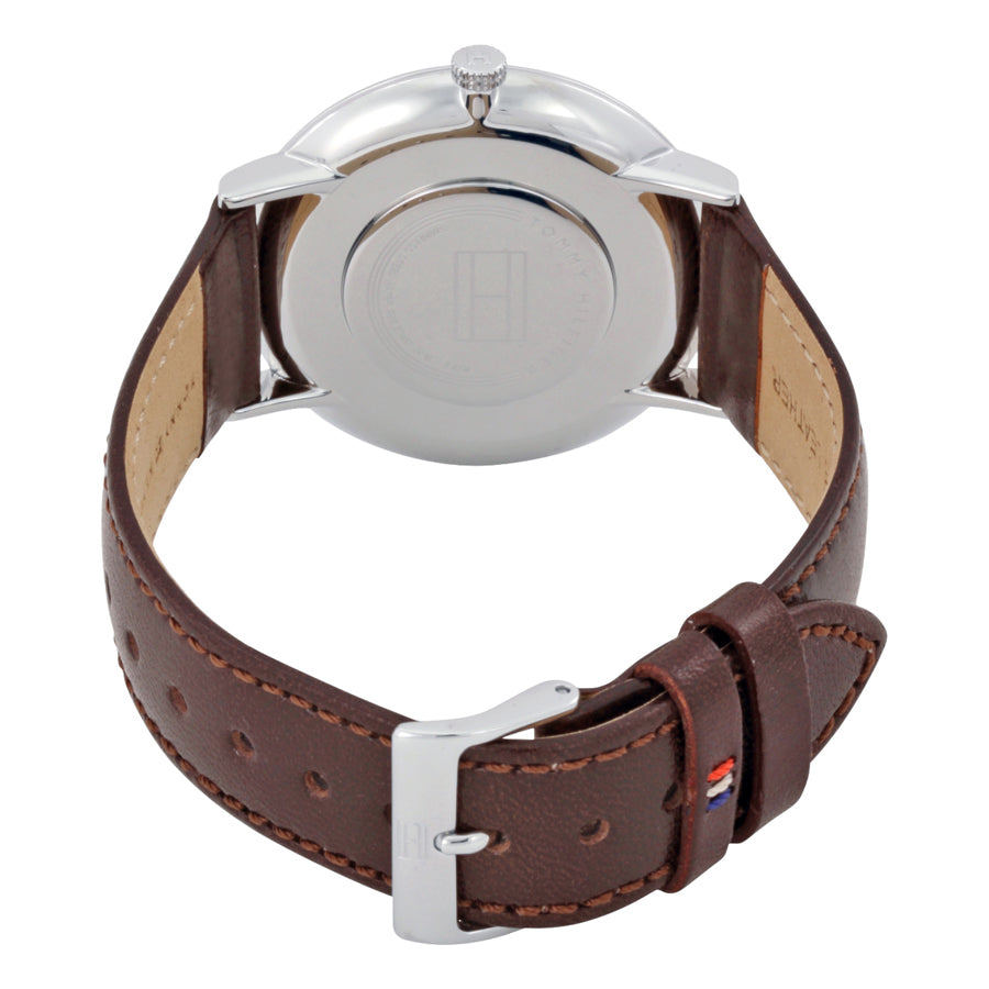 Buy Tommy Hilfiger Quartz Leather Strap Grey Dial 40mm Watch for Men - 1710352 in Pakistan