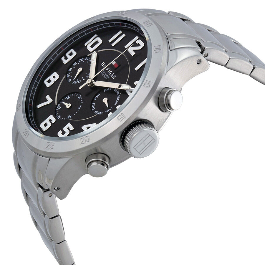 Buy Tommy Hilfiger Quartz Stainless Steel Black Dial 46mm Watch for Men - 1791054 in Pakistan